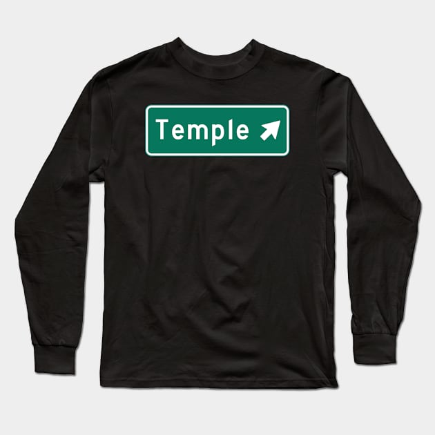 Temple Long Sleeve T-Shirt by MBNEWS